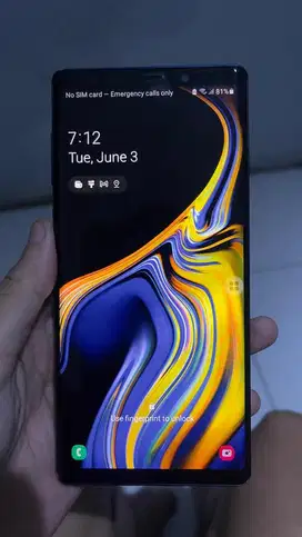 Jual Cepat Samsung Note 9 6/128 Sein Minus