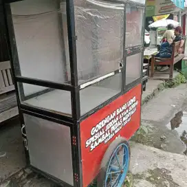 Gerobak bakso bakar