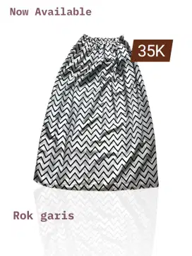 Rok panjang Bellin garis