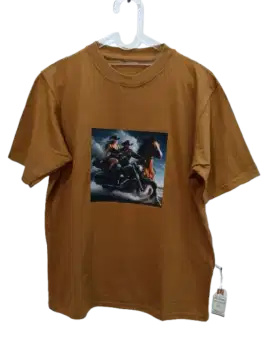 Kaos sablon pria lengan pendek