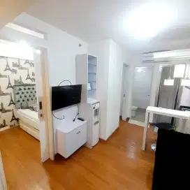 Stock sewa 2bedroom full furnise lantai rendah apartemen Bassura cty