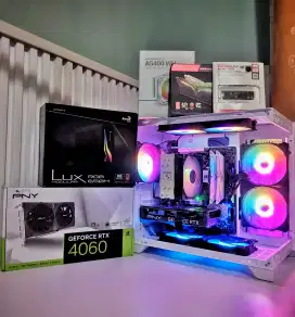 pc gaming termurah ryzen 7 5700g / rtx 4060 / ram 16gb / nvme