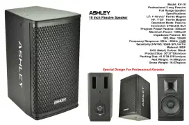 Ashley KV-10 speaker passive / pasif 10inch box kayu