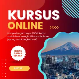 KURSUS ONLINE BAHASA JEPANG BAGI PEMULA