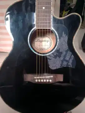 Gitar akustik elektrik LeGACy original atau barter bass sepadan