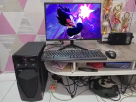 PC GAMING DESIGN LIVE + LCD + RAM 8 GB + HD 500 GB + GAMES FILM LAGU