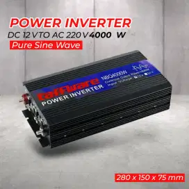 Power Inverter Mobil Pure Sine Wave DC 12V to AC 220V 4000W