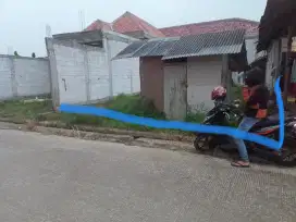 Jual tanah pingir jalan kabupaten luas 10tmbk muka 10mtr srt shm