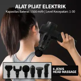 Rlaxyoo Alat Pijat Elektrik Pundak Punggung Tangan Massage Gun 1500mAh