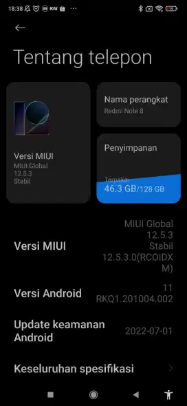 Xiaomi Redmi note 8
