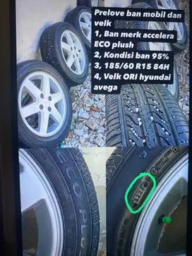 Ban bekas dan velg