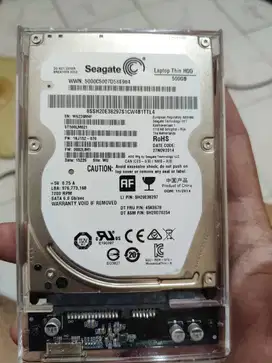 HDD Laptop 500GB Seagate 7200 RPM SATA 2.5 Hardisk Hard Disk Drive