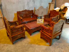 Kursi tamu ukiran new full kayu jati