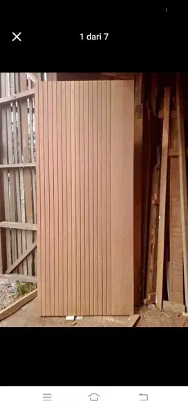 Pintu minimalis Nya ready dari kayu bekas Meranti oven berkualitas