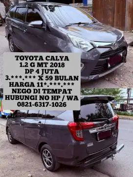 TOYOTA CALYA 1.2 G MT 2018 DP 4 JUTA