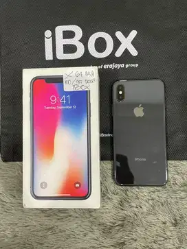 IPhone X 64GB iBox Gray mulus Fullset BH 100% 3Utool 95 Permanent