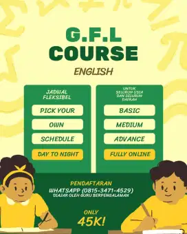 KELAS PRIVATE BAHASA INGGRIS ONLINE