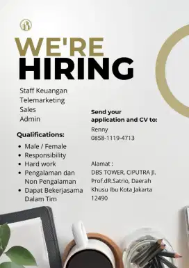 Staff finance/keuangan