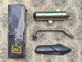 Knalpot Krace Stainless Aerox Old & Lexi 125