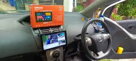 Head unit android orca 9 inc di yaris lele