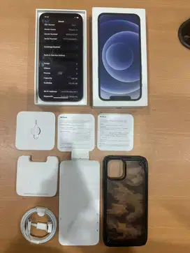 IPHONE 12 BLACK 128GB DUAL SIM NANO SDH REGISTER BEA CUKAI