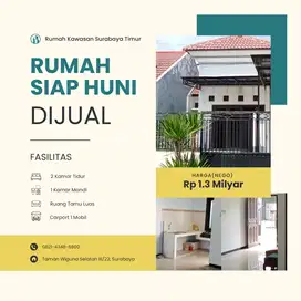 Rumah idaman di Surabaya Timur. Harga Bagus, lokasi strategis & nyaman