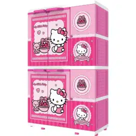 lemari plastik hello kitty merk naiba