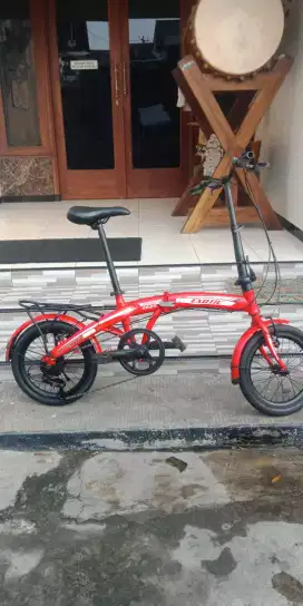 Sepeda Lipat Merk EXOTIC ORI 6 SPEED MASIH BAGUS UK. 16 HARGA NETT