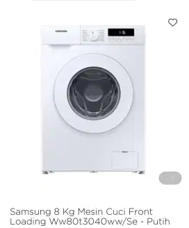 Samsung Wash mach Front loading 8kg