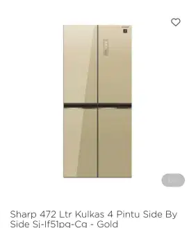 SHARP KULKAS 4 PINTU KAPASITAS 472L