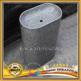 Wastafel Cuci Tangan Standing Pedestal Portable Teraso