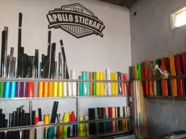 Kaca film dan cutting sticker