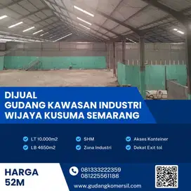 Jual Cepat! Gudang di Kawasan Industri Wijaya Kusuma luas 1 Ha