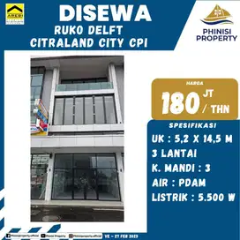 DISEWAKAN RUKO MURAH DI DELFT APARTMENT COCOK BUAT USAHA ATAU KANTOR