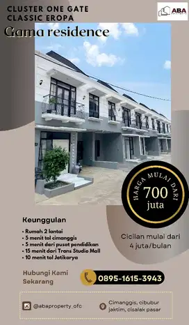 Rumah Mewah strategis dekat 3 pintu tol dan stasiun KRL