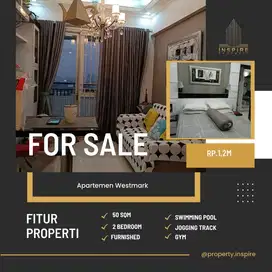 Jual Apartemen Westmark 2br full furnish best view strategis