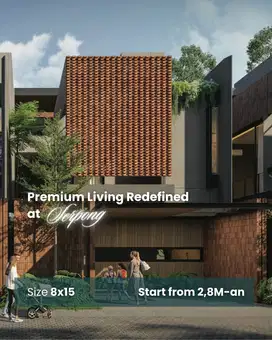 Rumah konsep villa di bsd