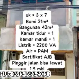 Jual Rumah 2 Lantai Bagus Jl Sukarela, Jakarta Utara