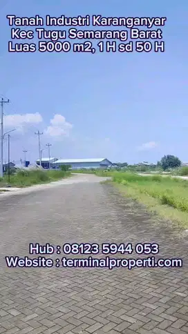 Tanah Industri Dkt Kawasan Wijaya Kusuma  Jl Raya Pantura Tugu Smg Bar