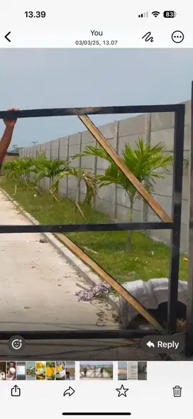 lokasi sudah diuruk dan dipagar 10 m dari jalan raya cikande