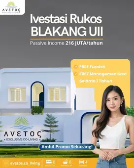Rumah Kost Jogja Exclusive SHM & IMB Barat Kampus UII