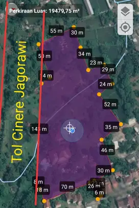 Lahan dekat tol kukusan UI bagus utk Townhouse Apartemen di Depok beji