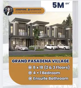 Dijual Rumah Grand Pasadena Village Gading Serpong 2 Lantai 4 Kamar