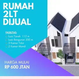 Promo! Rumah 2 Lantai Modern Dijual dengan Fasilitas Lengkap