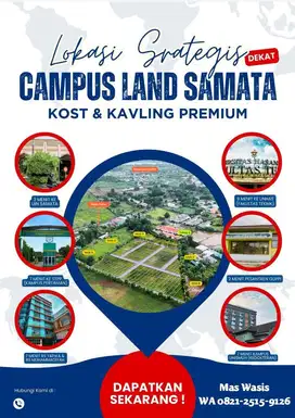 Dijual Murah Kavling Tanah untuk Kostan di Campus Land Samata Makassar