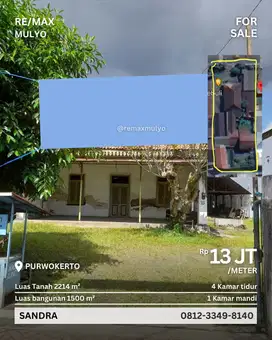 Dijual Rumah dan Tanah Dekat Pusat Perbelanjaan