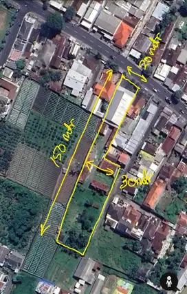 Jual Tanah dan Gudang Raya Sengkaling, Mulyoagung - Dau, Malang