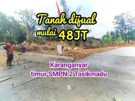 TANAH DIJUAL DI TASIKMADU KARANGANYAR 100 METER HANYA 50 JUTAAN