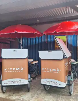 SEPEDA GEROBAK KOPI/GEROBAK SEPEDA KELILING MURAH/SEPEDA GEROBAK KOPI