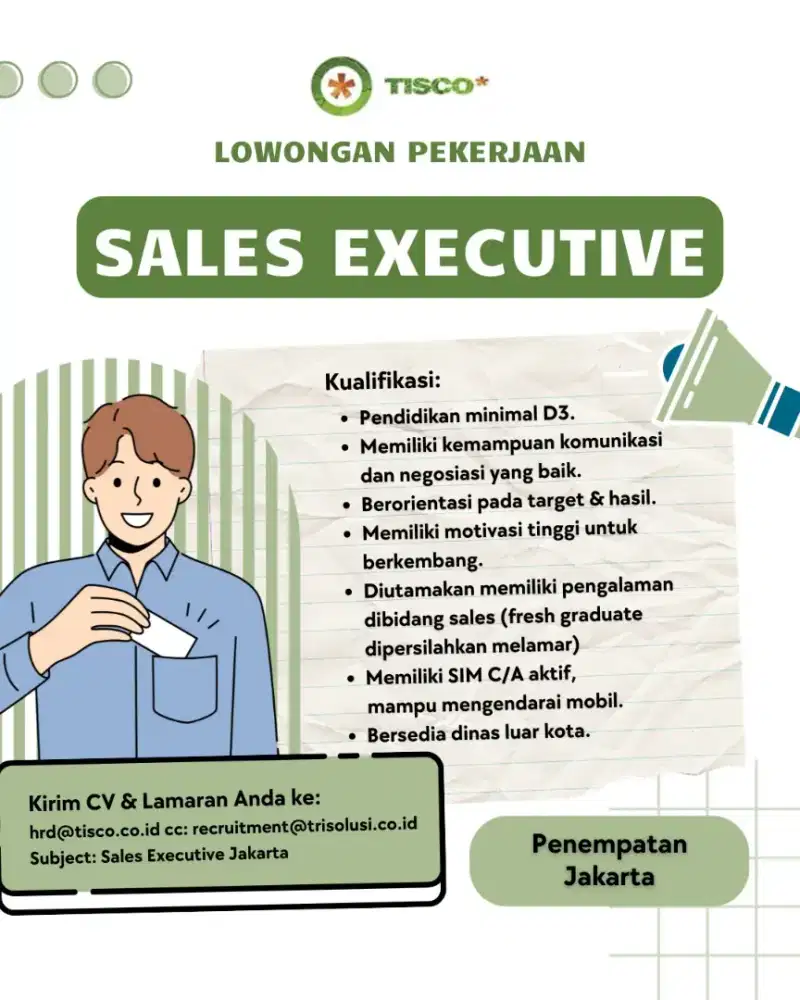 Kesempatan Bagi yang butuh Kerja